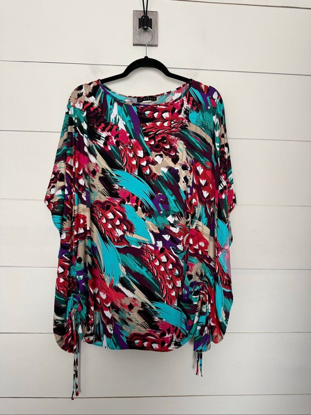 La Blanca Women’s XS/S Patterned Top Blouse Swim Cover Up